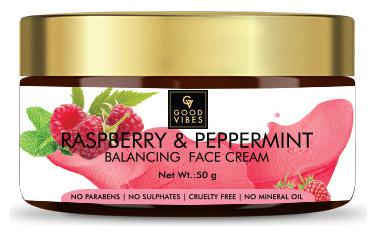 

Good Vibes Balancing Face Cream - Raspberry and Peppermint (50 g) (Pack of 1)