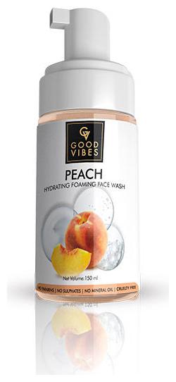 

Good Vibes Hydrating Foaming Face Wash - Peach (150ml) (Pack of 1)