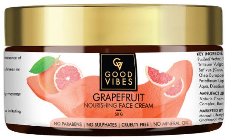 

Good Vibes Nourishing Face Cream - Grapefruit 50 g (Pack Of 1)