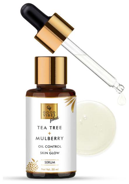 

Good Vibes Plus Skin Glow Oil Control Serum - Tea Tree Mulberry (30 ml)