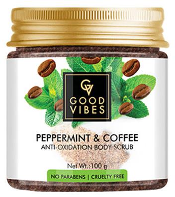 

Good Vibes Peppermint and Coffee Anti-Oxidation Body Scrub 100 gm (Pack Of 1)