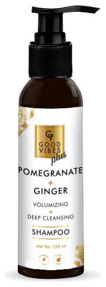

Good Vibes Plus Volumizing Deep Cleansing Shampoo - Pomegranate Ginger 120 ml (Pack Of 1)