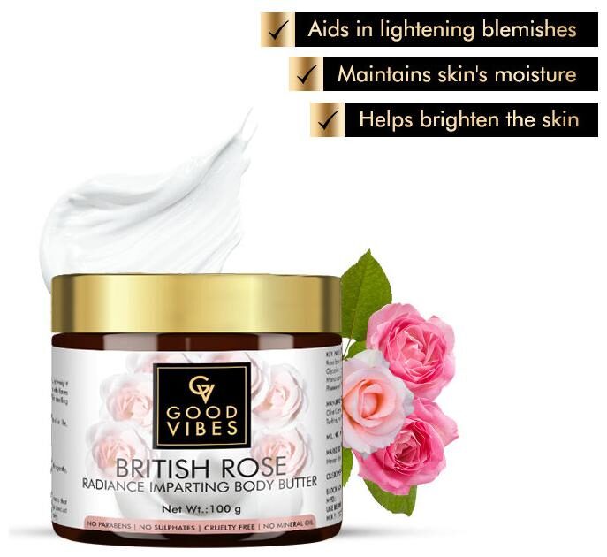 

Good Vibes Radiance Imparting Body Butter - British Rose (100 g)