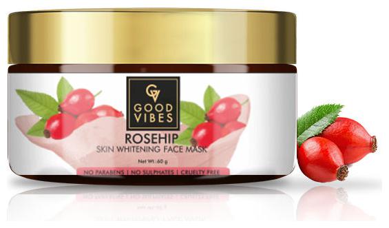 

Good Vibes Skin Whitening Face Mask - Rosehip 60 g (Pack Of 1)