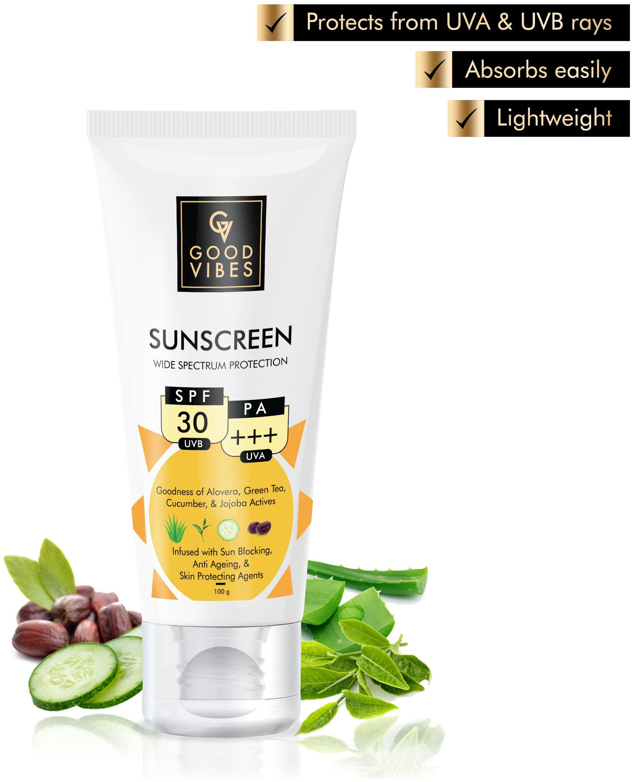 

Good Vibes Wide Spectrum Sunscreen with SPF 30 (100 g)