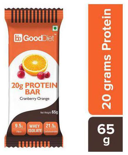 

GoodDiet 20g Protein Bar - Cranberry Orange 65 g