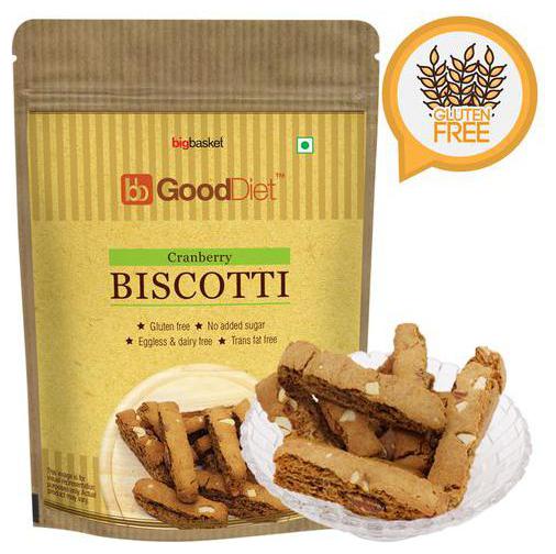 

GoodDiet Biscotti - Cranberry Gluten Free 150 g