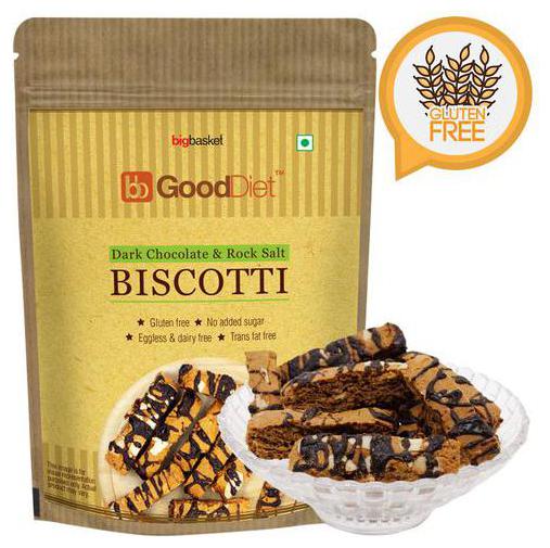 

GoodDiet Biscotti - Dark Chocolate Rock Salt Gluten Free 150 g