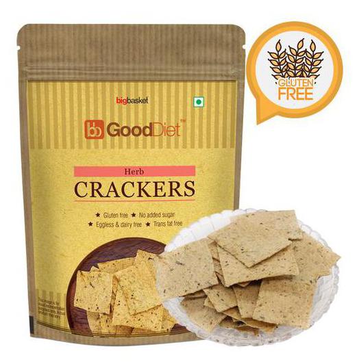 

Gooddiet Crackers - Herb Gluten free 150 g