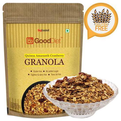 

Gooddiet Granola - Quinoa Amaranth Cranberry Gluten free 250 g