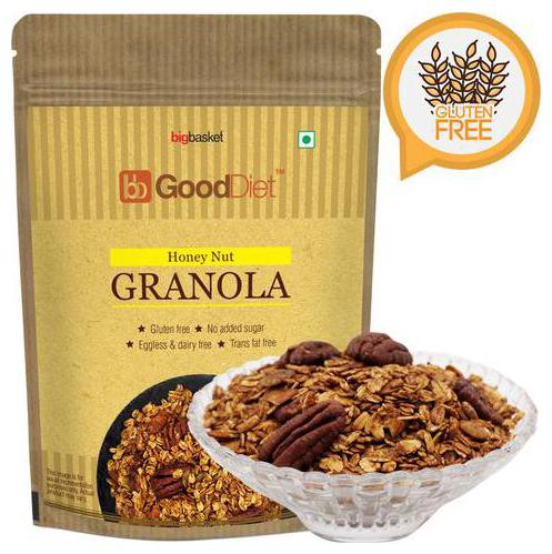 

Gooddiet Granola - Honey Nut Gluten free 250 g