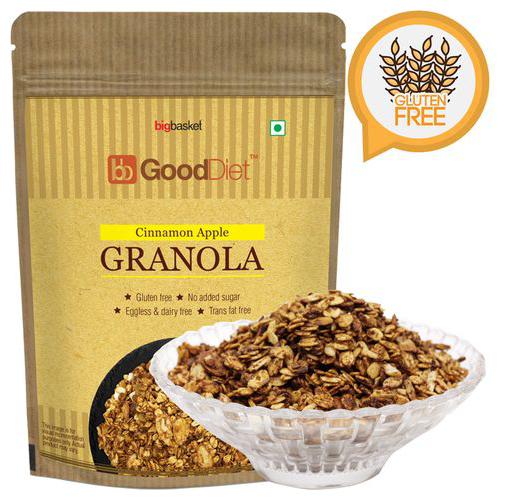 

Gooddiet Granola - Apple Cinnamon Gluten free 250 g