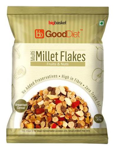 

GoodDiet Multi Millet Flakes - With Fruits Nuts 30 g