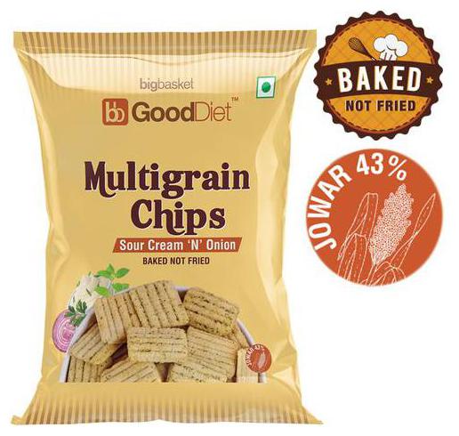 

GoodDiet Multigrain Chips - Sour Cream Onion 30 g