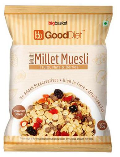 

GoodDiet Multi Millet Muesli - With Fruits Nuts Berries 30 g