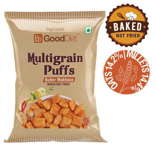 

GoodDiet Multi Grain Puffs - Butter Makhana 30 g