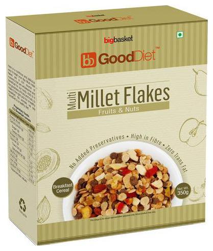 

GoodDiet Multi Millet Flakes - With Fruits Nuts 350 g