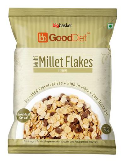 

GoodDiet Multi Millet Flakes - Plain 30 g