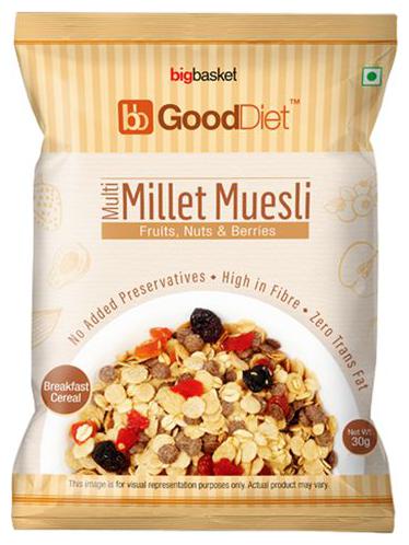 

GoodDiet Multi Millet Muesli - With Fruits Nuts Berries 30 g