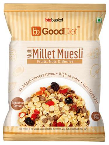 

GoodDiet Multi Millet Muesli - With Fruits Nuts Berries 30 g