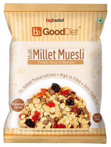 

GoodDiet Multi Millet Muesli - With Fruits Nuts Berries 30 g