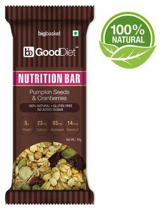 

Gooddiet Nutrition Bar - Pumpkin Seeds Cranberries 40 g