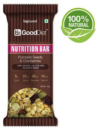 

Gooddiet Nutrition Bar - Pumpkin Seeds Cranberries 40 g