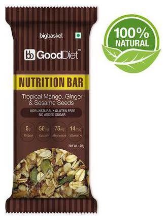 

Gooddiet Nutrition Bar - Tropical Mango Ginger Sesame Seeds 40 g