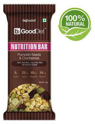 

Gooddiet Nutrition Bar - Pumpkin Seeds Cranberries 40 g