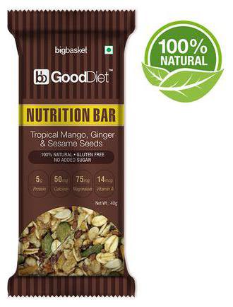 

Gooddiet Nutrition Bar - Tropical Mango Ginger Sesame Seeds 40 g
