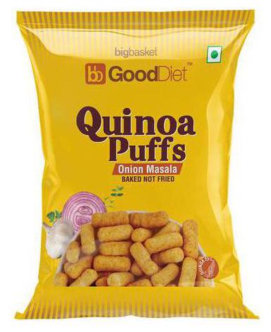 

GoodDiet Quinoa Puffs - Onion Masala 30 g