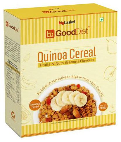 

GoodDiet Quinoa Cereal - With Fruits Nuts Banana Flavour 350 g