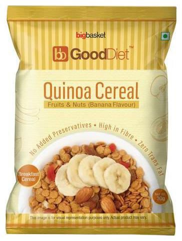 

GoodDiet Quinoa Cereal - With Fruits Nuts Banana Flavour 30 g