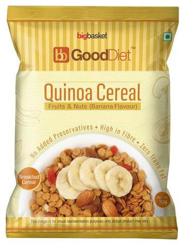 

GoodDiet Quinoa Cereal - With Fruits Nuts Banana Flavour 30 g
