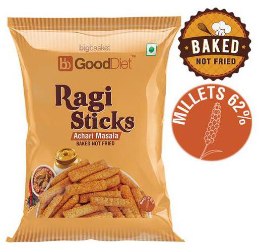 

GoodDiet Ragi Sticks - Achari Masala 30 g