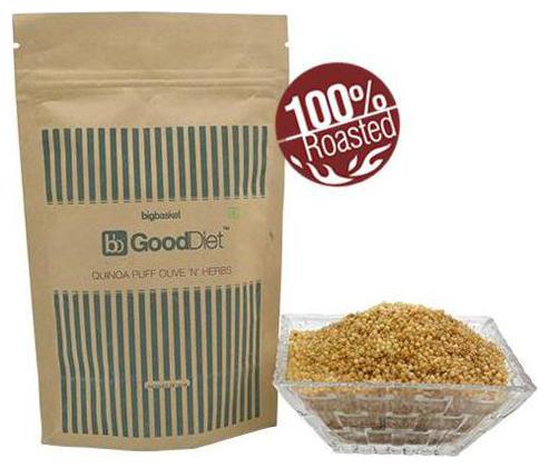 

Gooddiet Snacks - Roasted Quinoa Puff Olive n Herbs 70 g