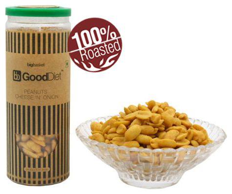 

Gooddiet Snacks Roasted Peanuts Cheese N Onion 150 g