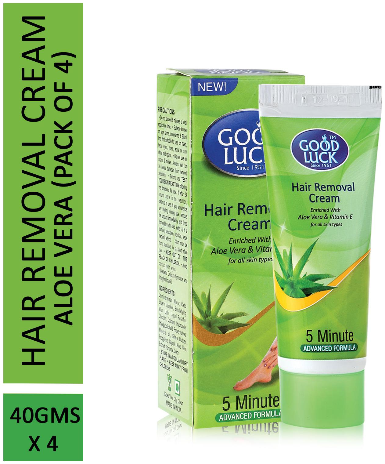 

GoodLuck Aloe Vera Hair Removal 40 g each (Pack of 4)