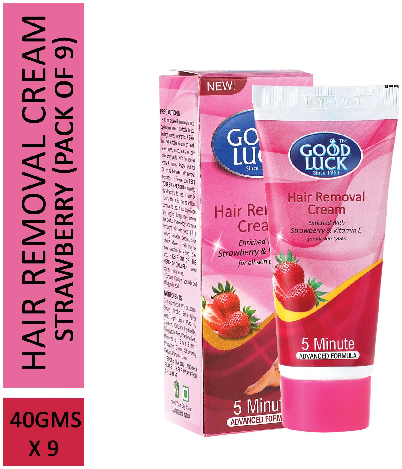 

GoodLuck Strawberry Hair Removal 40 g each (Pack of 9)