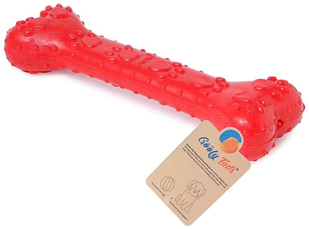 

Goofy Tails Rubber Bone Chew Toy For Dogs (For Medium Large Breed)