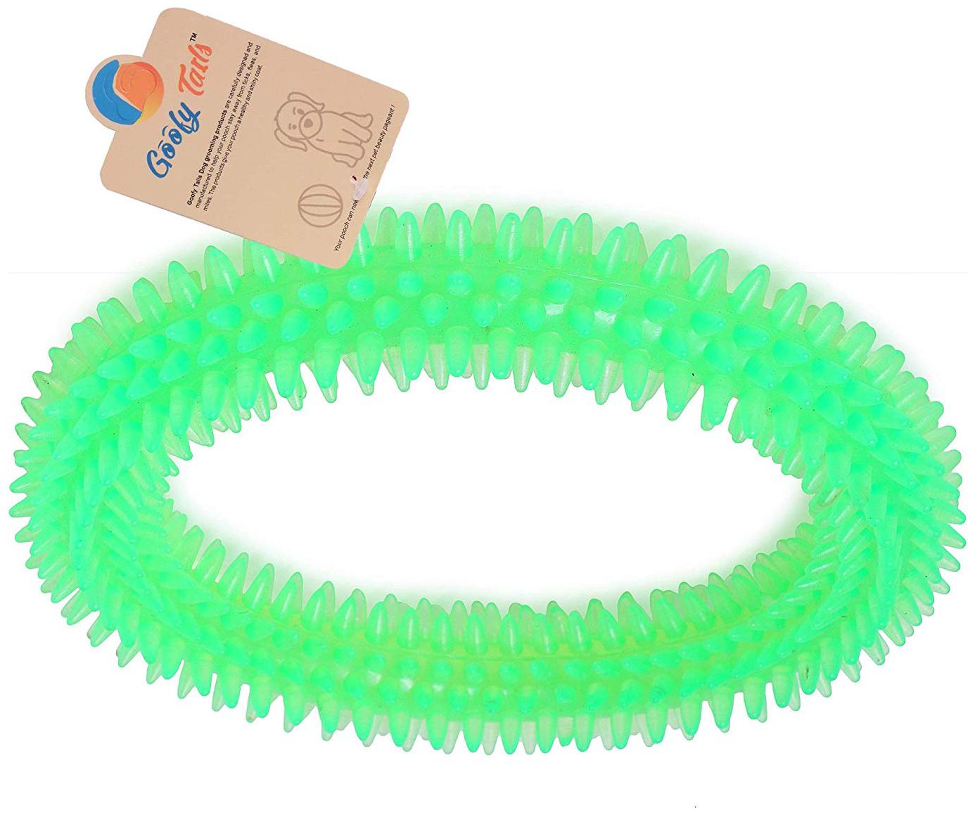 

Goofy Tails- Chew Spike Dental Play Ring Dog Toy (Color May Vary)