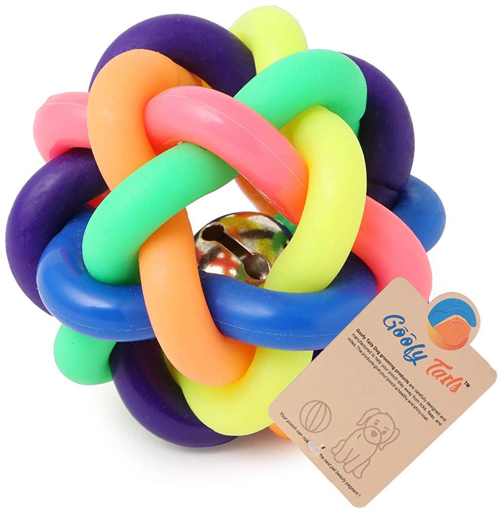 

Goofy Tails Multi Color Ball With Bell (Large)