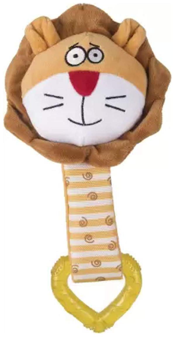 

Goofy Tails Lion Heart Squeaky Plush Chew Toy for Puppy (Pack of 1)