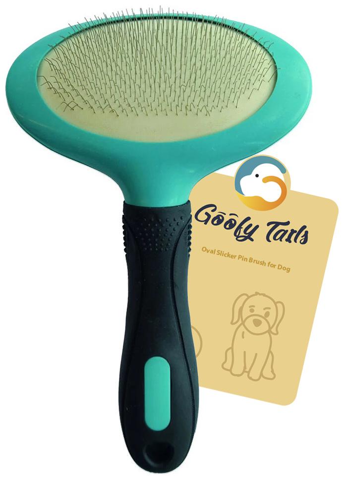 

Goofy Tails Oval Slicker Pin Brush for Dog (Large)