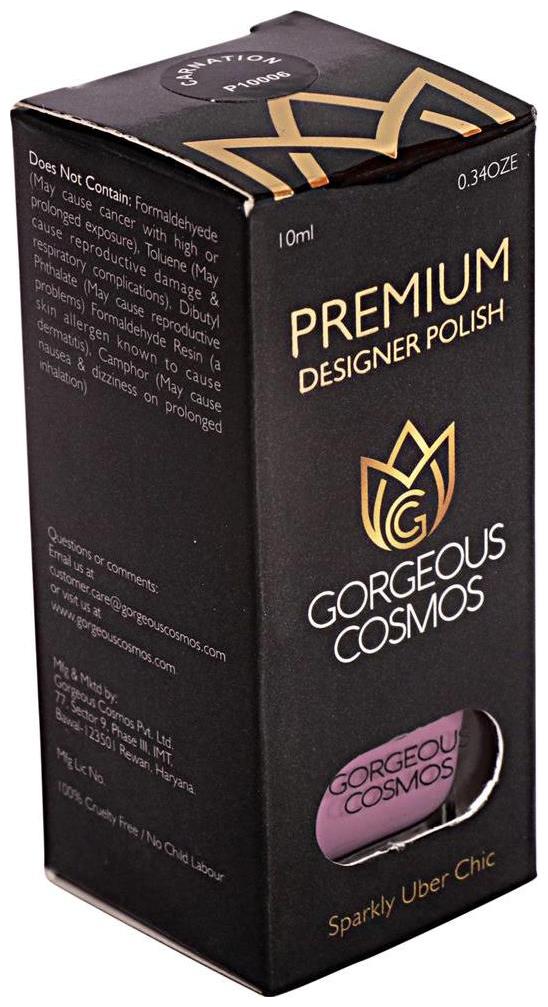 

Gorgeous Cosmos Premium Carnation Shade Toxic Free Nail Polish 10 ml
