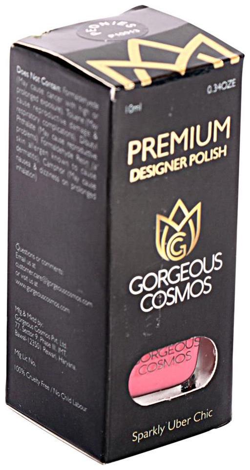 

Gorgeous Cosmos Premium Peonies Shade Toxic Free Nail Polish 10 ml