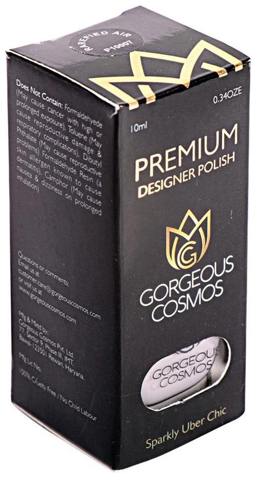 

Gorgeous Cosmos Premium Rarefied Air Shade Toxic Free Nail Polish 10 ml