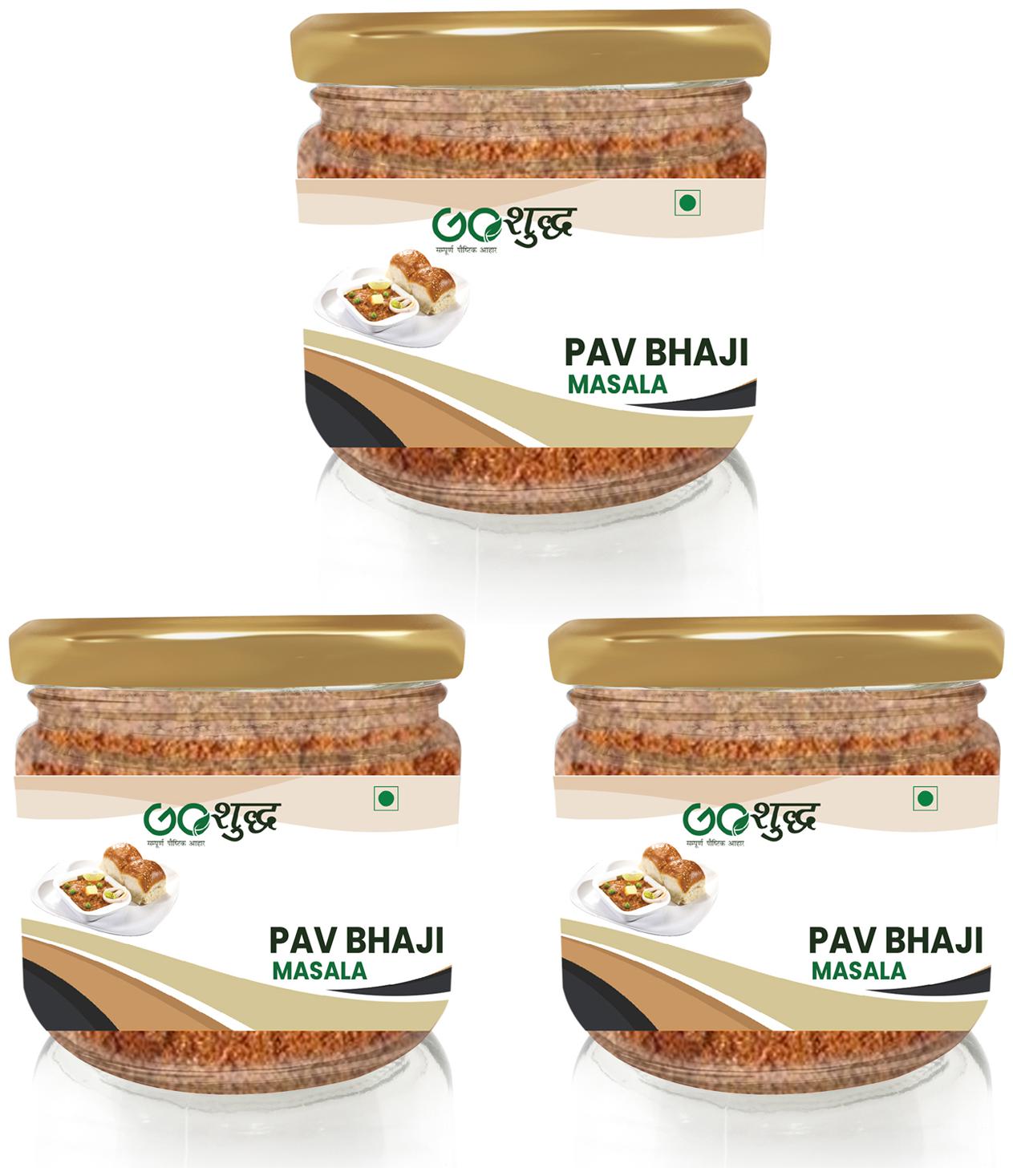 

Goshudh Premium Quality Pav Bhaji Masala Glass Jar Pack 100g (Pack Of 3)