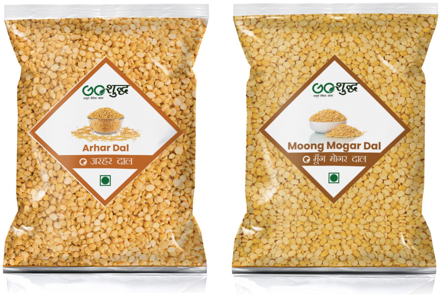 

Goshudh Premium Quality Arhar Moong Mogar Dal 400 g Each ( Pack of 2 )