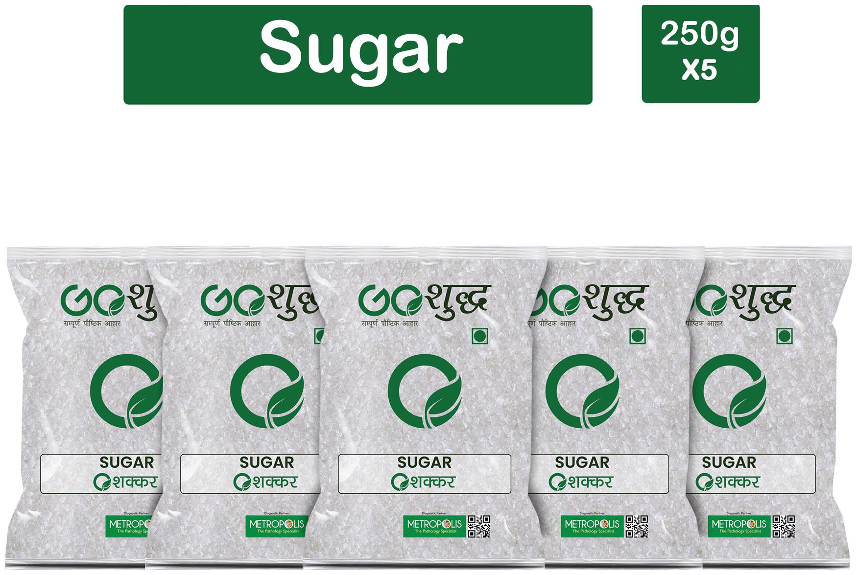 

Goshudh Premium Quality White Sugar-250 g (Pack Of 5)